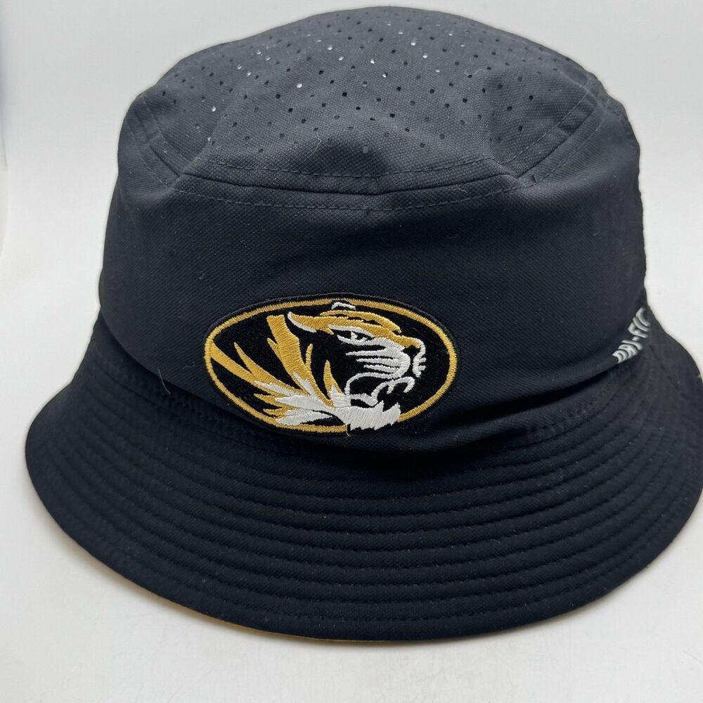 Missouri Tigers Nike Dri-Fit Bucket Hat Black Gold Tiger Logo NCAA